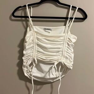 Dolls Kill white crop top M